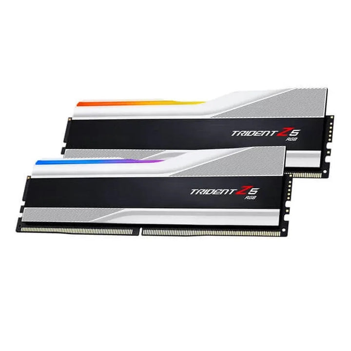 G.SKILL Trident Z5 RGB 32GB ( 16GBx2 ) 7200MHz DDR5 RAM ( Metallic Silver ) - Byte Baazar