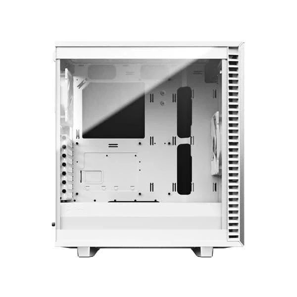 FRACTAL DESIGN Define 7 Compact Clear ATX Mid Tower Cabinet (White) - Byte Baazar