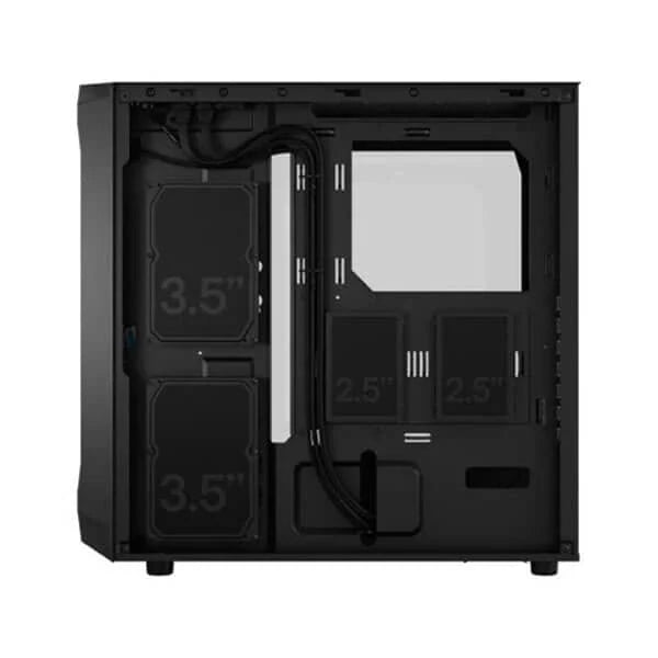 FRACTAL DESIGN Focus 2 Mesh RGB Clear Tint ATX Mid Tower Cabinet (Black) - Byte Baazar