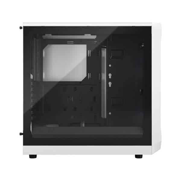 FRACTAL DESIGN Focus 2 Mesh RGB Clear Tint ATX Mid Tower Cabinet (White) - Byte Baazar