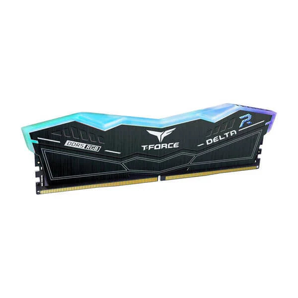 TEAMGROUP T-Force Delta RGB 32GB ( 16GBx2 ) 5200MHz DDR5 RAM (Black) - Byte Baazar