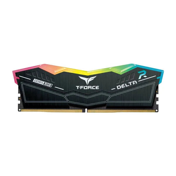 TEAMGROUP T-Force Delta RGB 64GB ( 32GBx2 ) 5200MHz DDR5 RAM (Black) - Byte Baazar