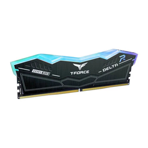 TEAMGROUP T-Force Delta RGB 64GB ( 32GBx2 ) 5200MHz DDR5 RAM (Black) - Byte Baazar