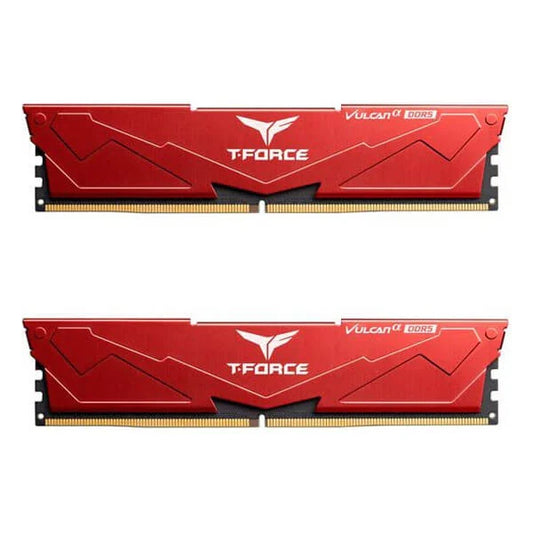 TEAMGROUP T-Force Vulcan Alpha 32GB ( 16GBx2 ) 6000MHz DDR5 RAM ( Red ) - Byte Baazar