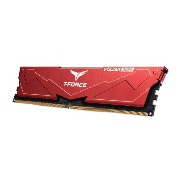 TEAMGROUP T-Force Vulcan 32GB ( 32GBx1 ) 5200MHz DDR5 RAM ( Red ) - Byte Baazar