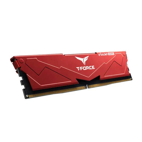 TEAMGROUP T-Force Vulcan 32GB ( 32GBx1 ) 5200MHz DDR5 RAM ( Red ) - Byte Baazar