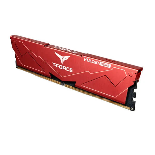 TEAMGROUP T-Force Vulcan 32GB ( 32GBx1 ) 5200MHz DDR5 RAM ( Red ) - Byte Baazar