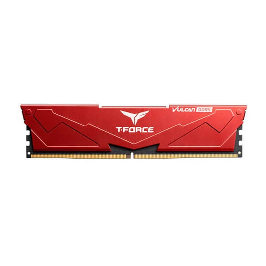 TEAMGROUP T-Force Vulcan 16GB ( 16GBx1 ) 6000MHz DDR5 RAM ( Red ) - Byte Baazar