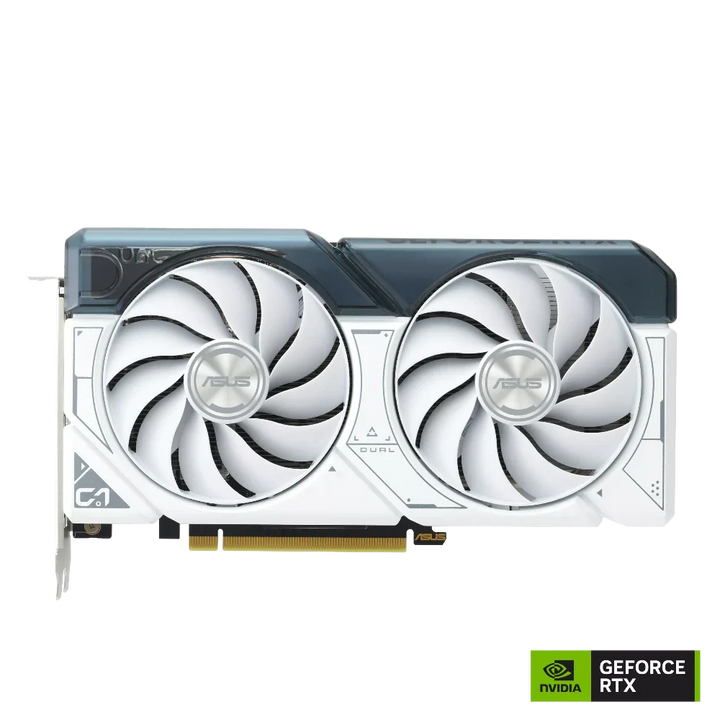 ASUS Dual GeForce RTX 4060 OC Edition White 8GB Nvidia Graphic Card - Byte Baazar