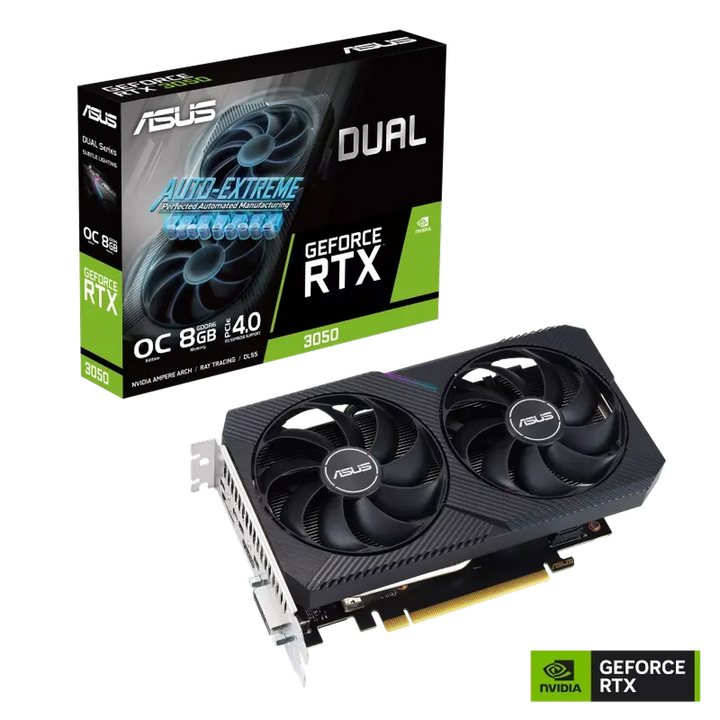 ASUS Dual GeForce RTX 3050 V2 OC Edition 8GB Nvidia Graphic Card - Byte Baazar