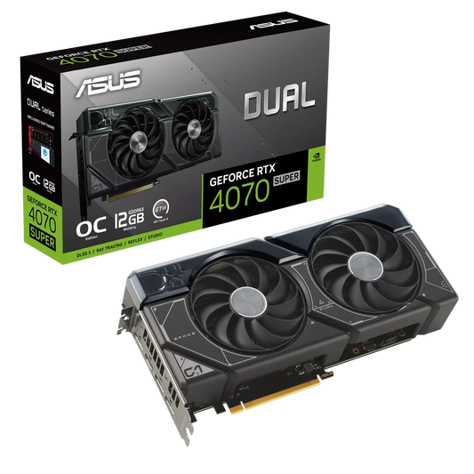 ASUS Dual GeForce RTX 4070 Super OC Edition 12GB Nvidia Graphic Card - Byte Baazar