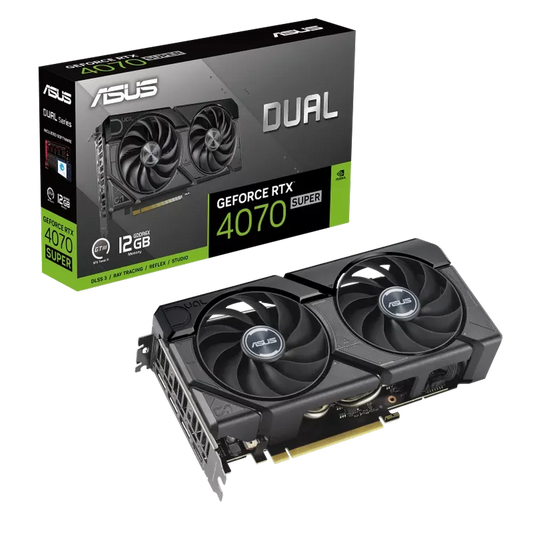 ASUS Dual GeForce RTX 4070 Super EVO 12GB Nvidia Graphic Card - Byte Baazar