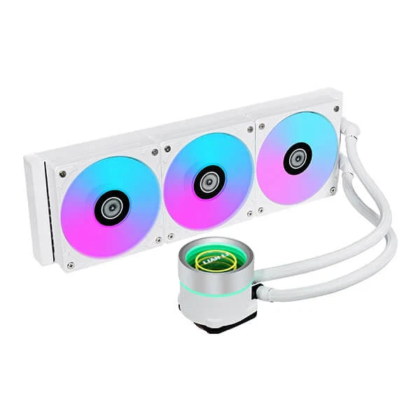 LIAN LI Galahad II Trinity ARGB 360mm CPU Liquid Cooler (White) - Byte Baazar