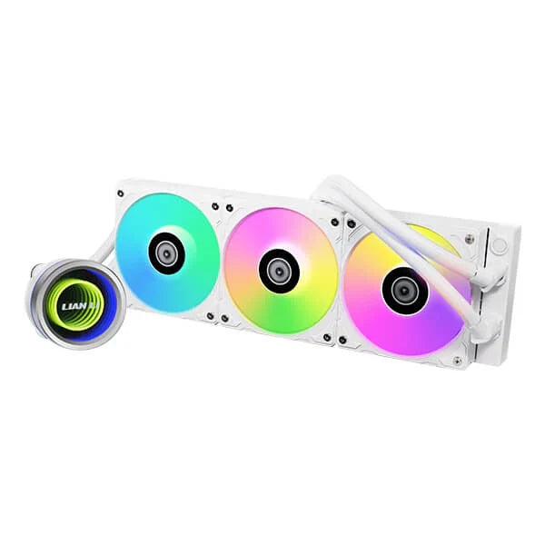 LIAN LI Galahad II Trinity ARGB 360mm CPU Liquid Cooler (White) - Byte Baazar