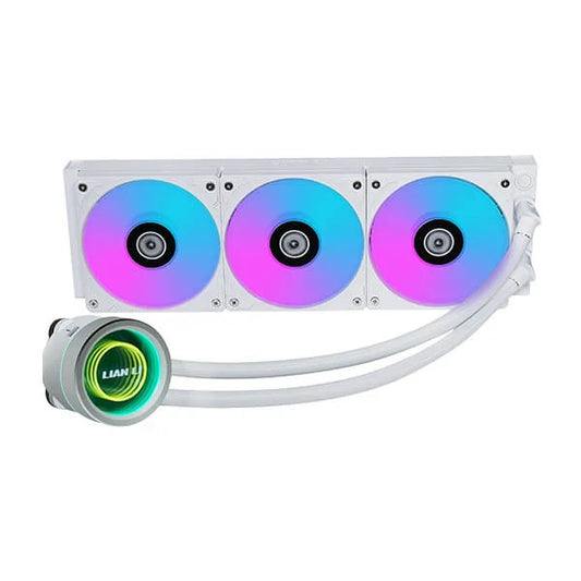 LIAN LI Galahad II Trinity ARGB 360mm CPU Liquid Cooler (White) - Byte Baazar