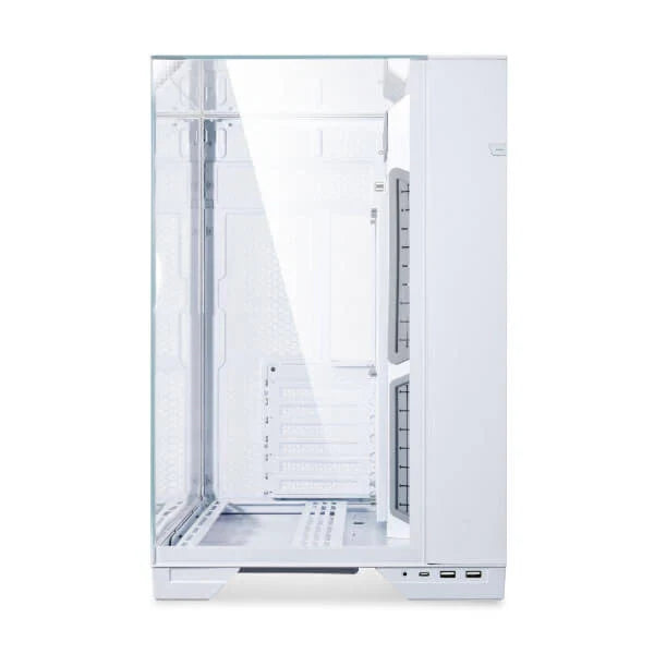 LIAN LI O11 Vision EATX Mid Tower Cabinet (White) - Byte Baazar