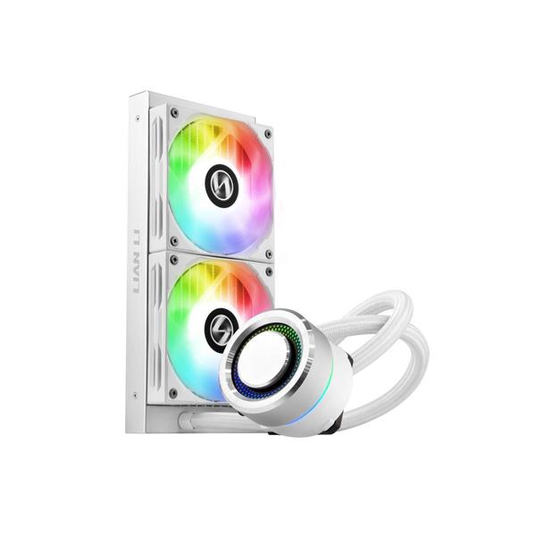 LIAN LI Galahad 240 ARGB 240mm CPU Liquid Cooler (White) - Byte Baazar