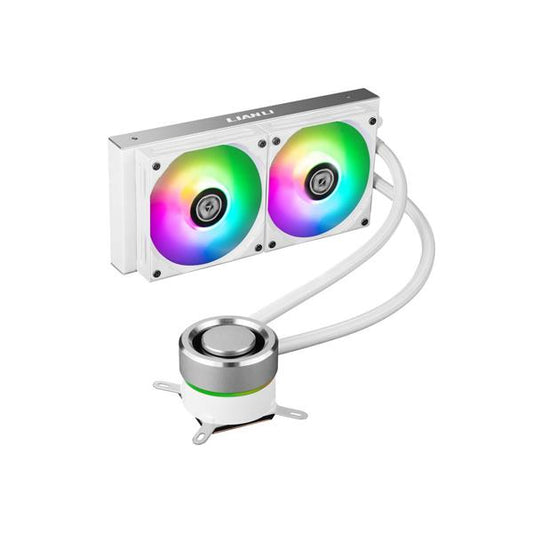 LIAN LI Galahad 240 ARGB 240mm CPU Liquid Cooler (White) - Byte Baazar