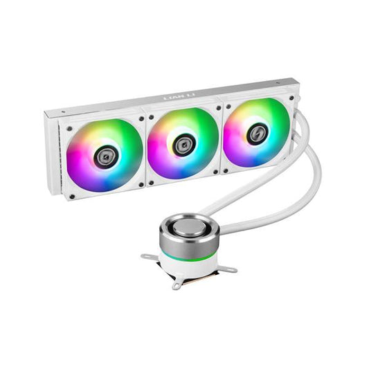 LIAN LI Galahad 360 ARGB 360mm CPU Liquid Cooler (White) - Byte Baazar