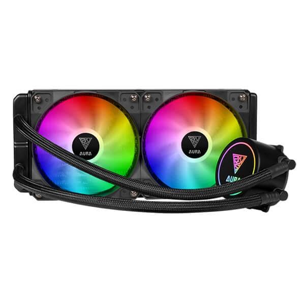 GAMDIAS AURA GL ARGB 240mm CPU Liquid Cooler (Black) - Byte Baazar