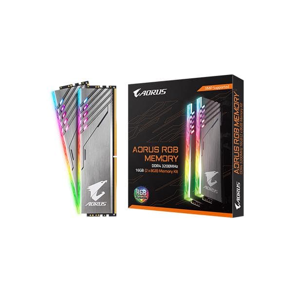 GIGABYTE Aorus RGB 16GB ( 8GB x 2 ) 3200MHz DDR4 RAM - Byte Baazar