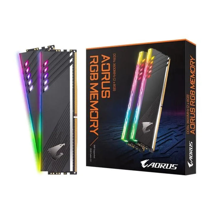 GIGABYTE Aorus RGB 16GB ( 8GB x 2 ) 3600MHz DDR4 RAM ( Black ) - Byte Baazar