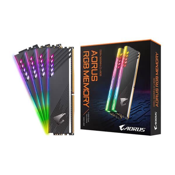 GIGABYTE Aorus RGB 16GB ( 8GB x 2 ) 3600MHz DDR4 RAM - Byte Baazar