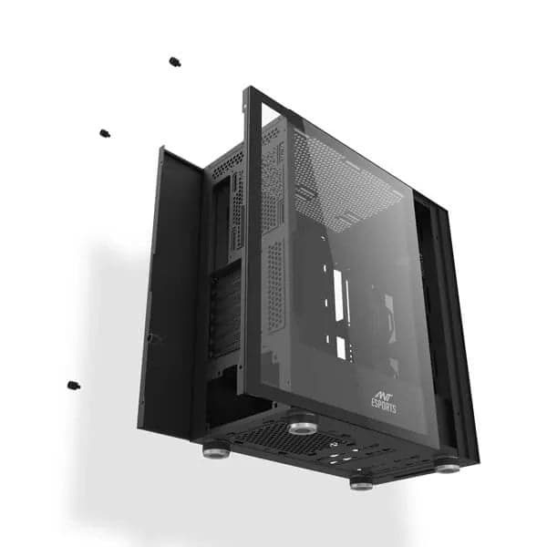 ANT ESPORTS Graffiti ATX Mid Tower Cabinet (Black) - Byte Baazar