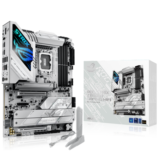 ASUS ROG Strix Z890-A Gaming Wifi DDR5 Intel Motherboard ( White ) - Byte Baazar