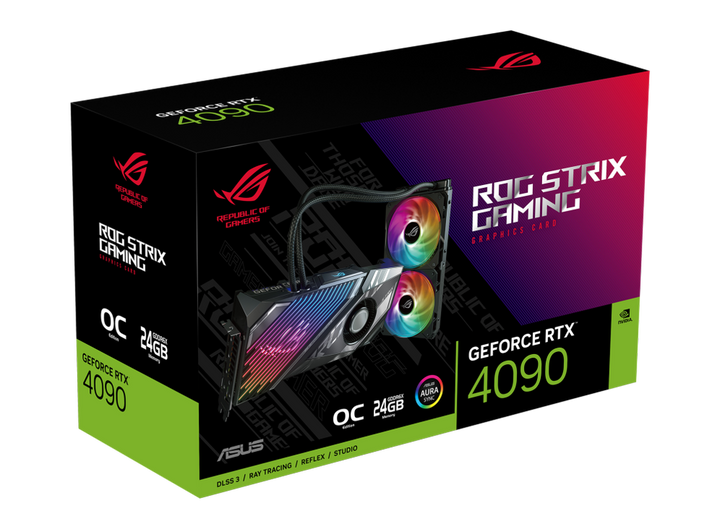 Asus ROG Strix Gaming LC Geforce RTX 4090 OC 24GB NVIDIA Graphics Card - Byte Baazar