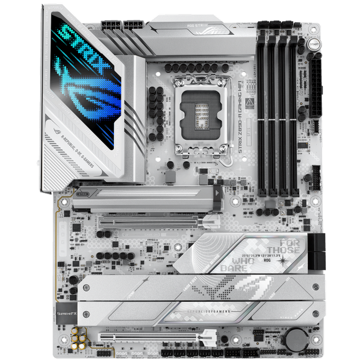 ASUS ROG Strix Z890-A Gaming Wifi DDR5 Intel Motherboard ( White ) - Byte Baazar