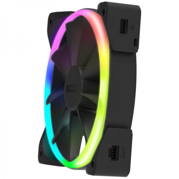 NZXT Aer RGB 2 120mm RGB Cabinet Fans (Black) (Single Pack) - Byte Baazar