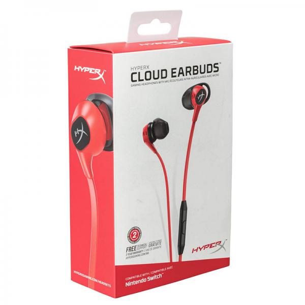 HYPERX Cloud Earbuds Gaming Earphones (Red) - Byte Baazar