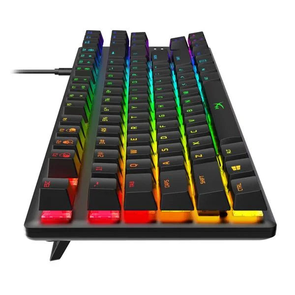 HYPERX Alloy Origins Core PBT RGB Tenkeyless Mechanical Wired Gaming Keyboard (Black) (Linear Red Switch) - Byte Baazar