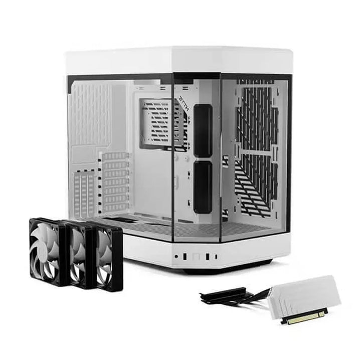 HYTE Y60 ATX Mid Tower Cabinet (White) - Byte Baazar