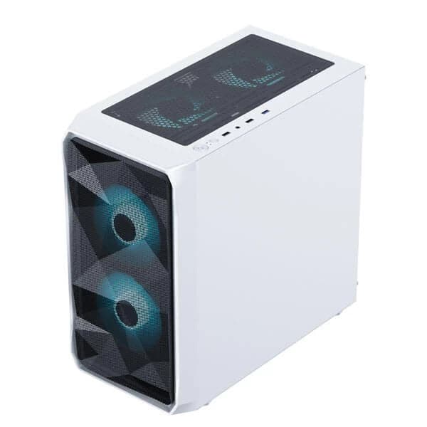 ANT ESPORTS ICE-100 Air Mini Tower Cabinet (White) - Byte Baazar