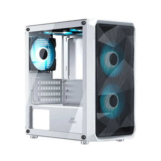 ANT ESPORTS ICE-100 Air Mini Tower Cabinet (White) - Byte Baazar