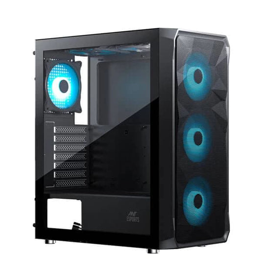 ANT ESPORTS ICE-112 ARGB ATX Mid Tower Cabinet (Black) - Byte Baazar