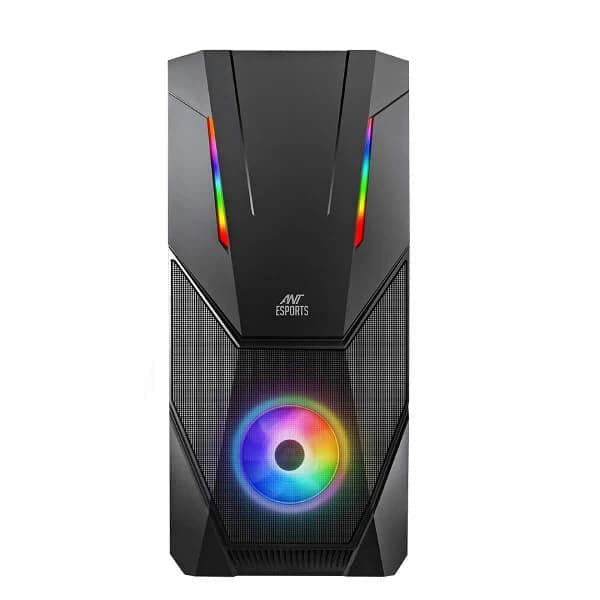 ANT ESPORTS ICE-211TG ARGB ATX Mid Tower Cabinet (Black) - Byte Baazar