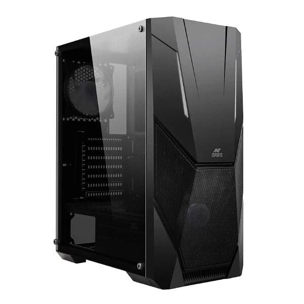 ANT ESPORTS ICE-211TG ARGB ATX Mid Tower Cabinet (Black) - Byte Baazar