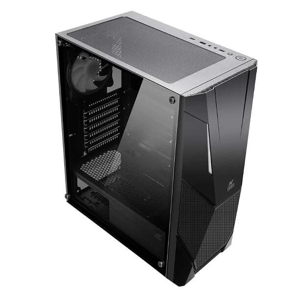 ANT ESPORTS ICE-211TG ARGB ATX Mid Tower Cabinet (Black) - Byte Baazar