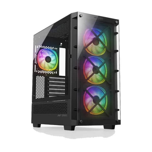 ANT ESPORTS ICE-5000 RGB EATX Mid Tower Cabinet (Black) - Byte Baazar