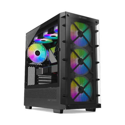 ANT ESPORTS ICE-5000 RGB EATX Mid Tower Cabinet (Black) - Byte Baazar