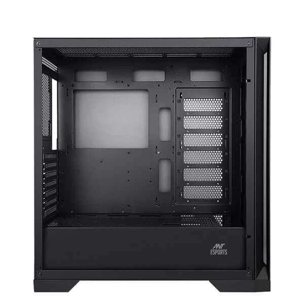 ANT ESPORTS ICE-590TG ARGB EATX Mid Tower Cabinet (Black) - Byte Baazar