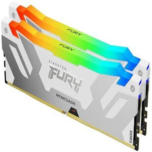 KINGSTON FURY Renegade RGB 32GB ( 16GB x 2 ) 8000MHz DDR5 RAM CL38 (White) - Byte Baazar