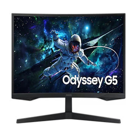 SAMSUNG Odyssey G5 LS27CG550EWXXL 27 Inch QHD 165Hz VA Panel 99% SRGB 1MS VA AMD Freesync Curved Gaming Monitor - Byte Baazar