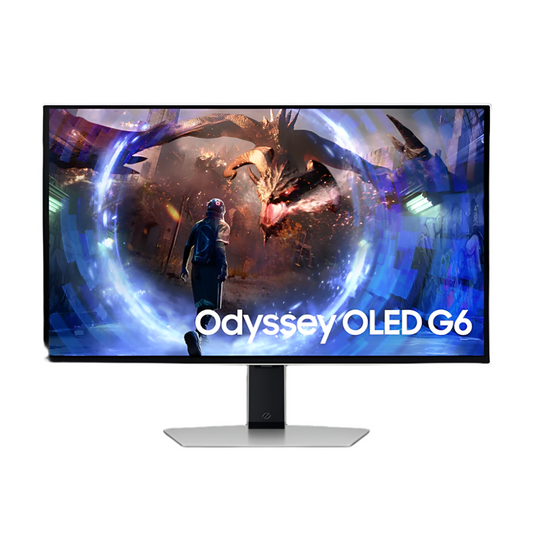 SAMSUNG Odyssey G6 LS27DG600SWXXL 27 Inch QHD 360Hz OLED Panel 0.03 MS AMD Freesync Gaming Monitor - Byte Baazar