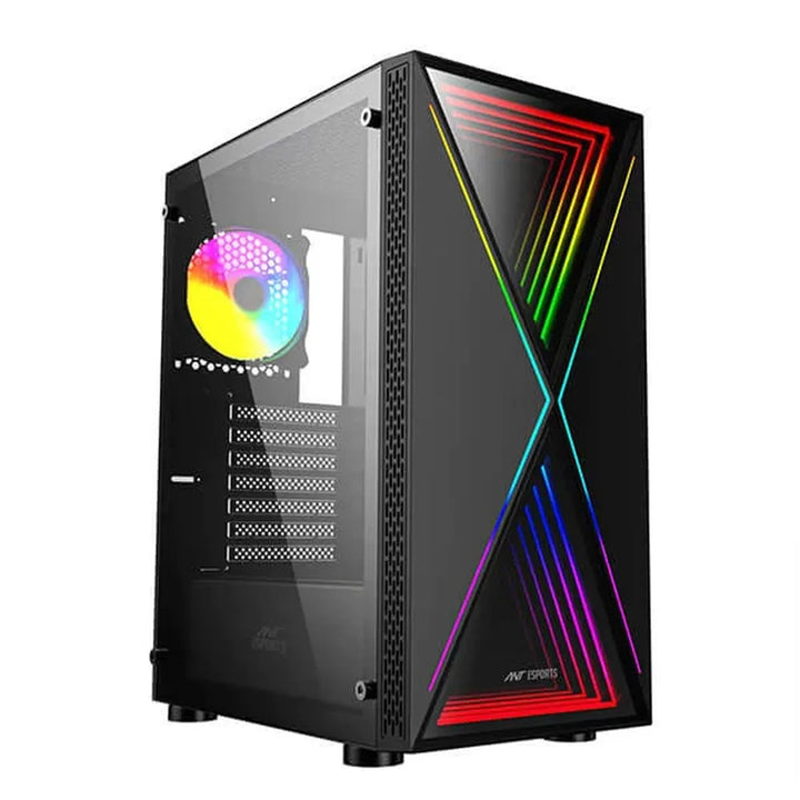 ANT ESPORTS Infinity X ATX Mid Tower Cabinet (Black) - Byte Baazar