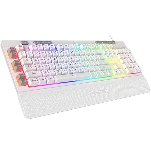 REDRAGON Shiva K512 Full Size Membrane Wired Gaming Keyboard ( White ) - Byte Baazar