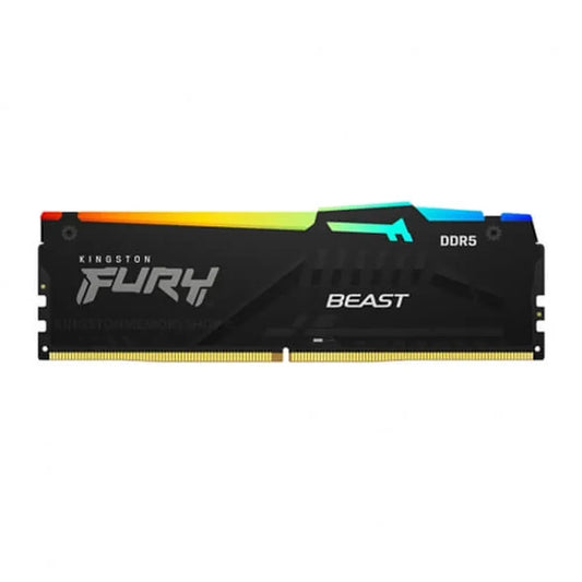 KINGSTON FURY Beast RGB 32GB ( 32GBx1 ) 5600MHz DDR5 RAM ( Black ) - Byte Baazar